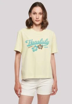 F4NT4STIC Honolulu - T-Shirt Print - Softyellow