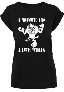 F4NT4STIC Looney Tunes Taz I Woke Up Like This - T-Shirt Print - Black -Olivia 00fa69e7f8cb4ef6a0081c70df8dd792