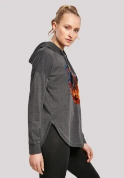 F4NT4STIC Basketball On Fire Sport- Hoodie - Charcoal -Olivia 010a383e386648efa15f557117a493af