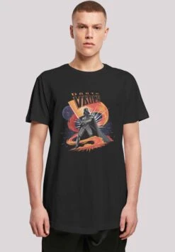 F4NT4STIC Star Wars Darth Vader Swirling Fury - T-Shirt Print - Black