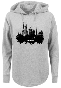 F4NT4STIC Cities Collection - Munich Skyline - Hoodie - Grey -Olivia 03ad2156fb484f44ac1509627e4cfd70