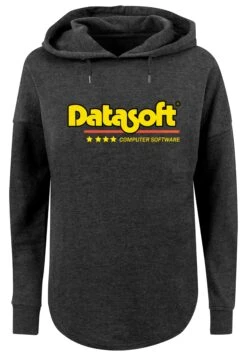 F4NT4STIC Retro Gaming Datasoft Logo- Hoodie - Charcoal -Olivia 03b0a1449fbf409c850dd8210ab55026