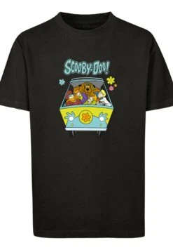F4NT4STIC Scooby Doo Mystery Machine Group - T-Shirt Print - Black -Olivia 03d091468d944e248c40a9ff58461ae4