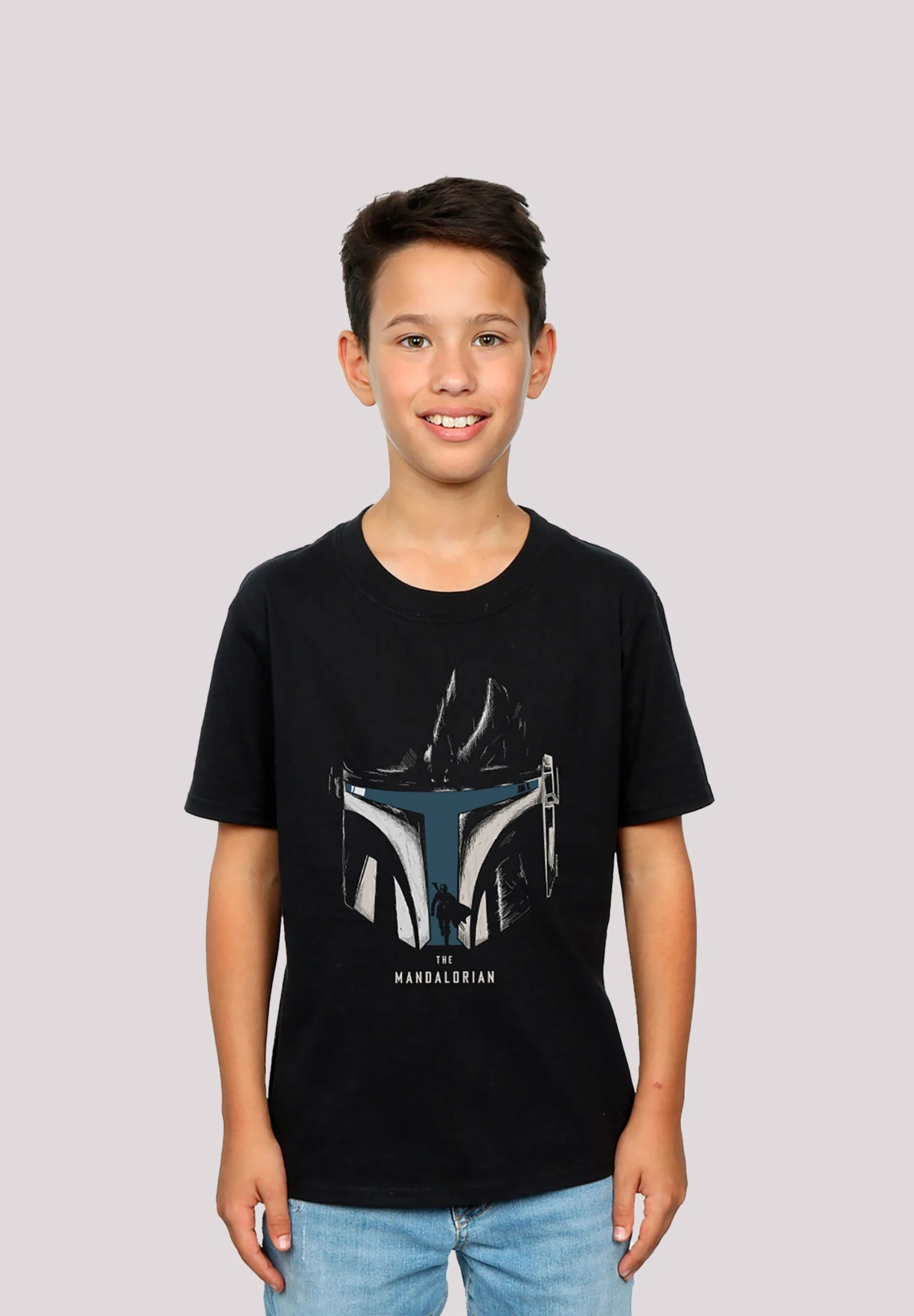 F4NT4STIC Star Wars The Mandalorian Helmet Premium Krieg Der Sterne Fan- T-Shirt Print - Black 3 F4NT4STIC Star Wars The Mandalorian Helmet Premium Krieg Der Sterne Fan- T-Shirt Print - Black