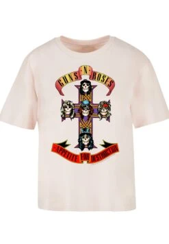 F4NT4STIC Guns N Roses Appetite For Destruction - T-Shirt Print - Pink -Olivia 05c22d1cca5843efbf777d63b944bb4b
