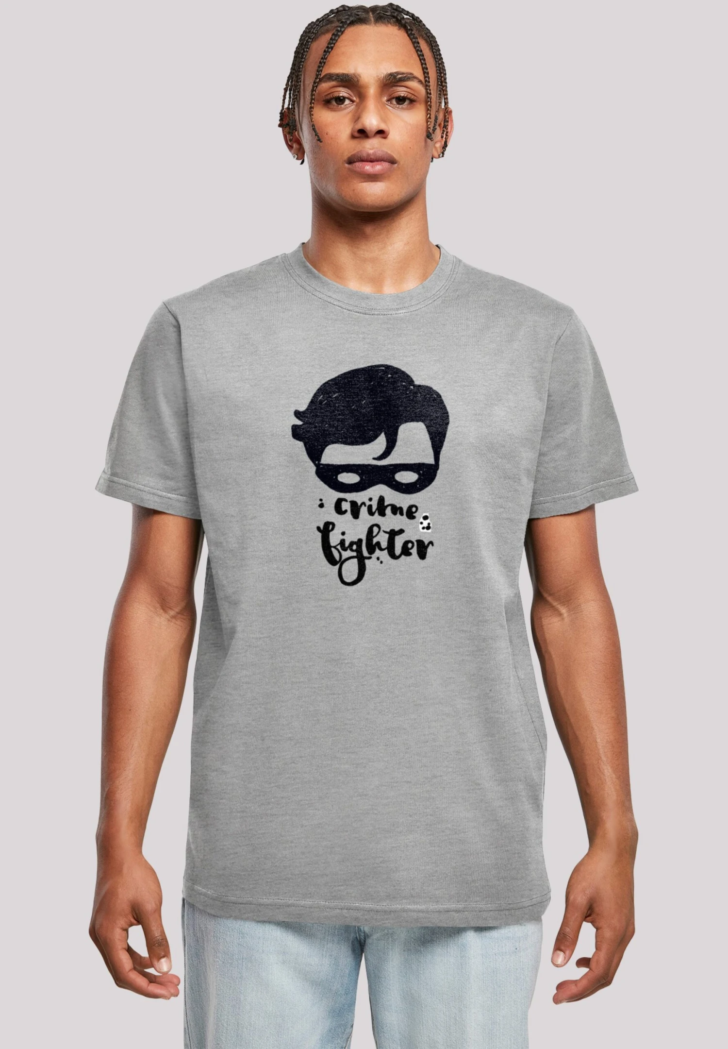 F4NT4STIC Dc Comics Batman Crime Fighter Sketch - T-Shirt Print - Heather Grey 3 F4NT4STIC Dc Comics Batman Crime Fighter Sketch - T-Shirt Print - Heather Grey