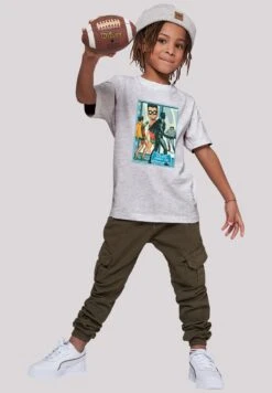 F4NT4STIC Dc Comis Superhelden Batman Tv Serie Dynamic Duo - T-Shirt Print - Heather Grey