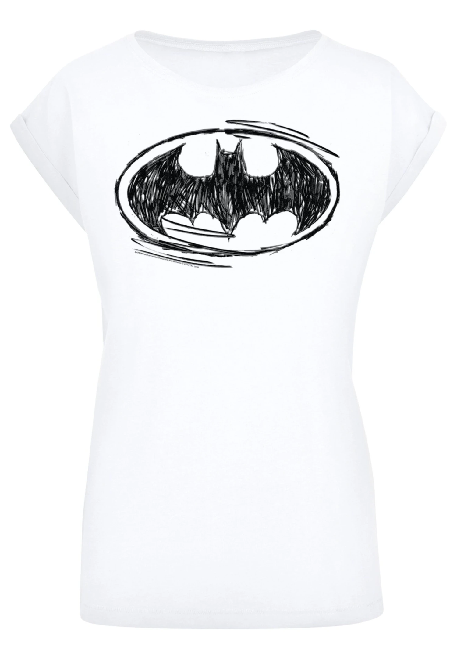 F4NT4STIC Dc Comics Batman Sketch - T-Shirt Print - White 5 F4NT4STIC Dc Comics Batman Sketch - T-Shirt Print - White - Afbeelding 3
