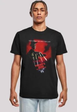 F4NT4STIC Nightmare On Elm Street Freddy S Dead - T-Shirt Print - Black