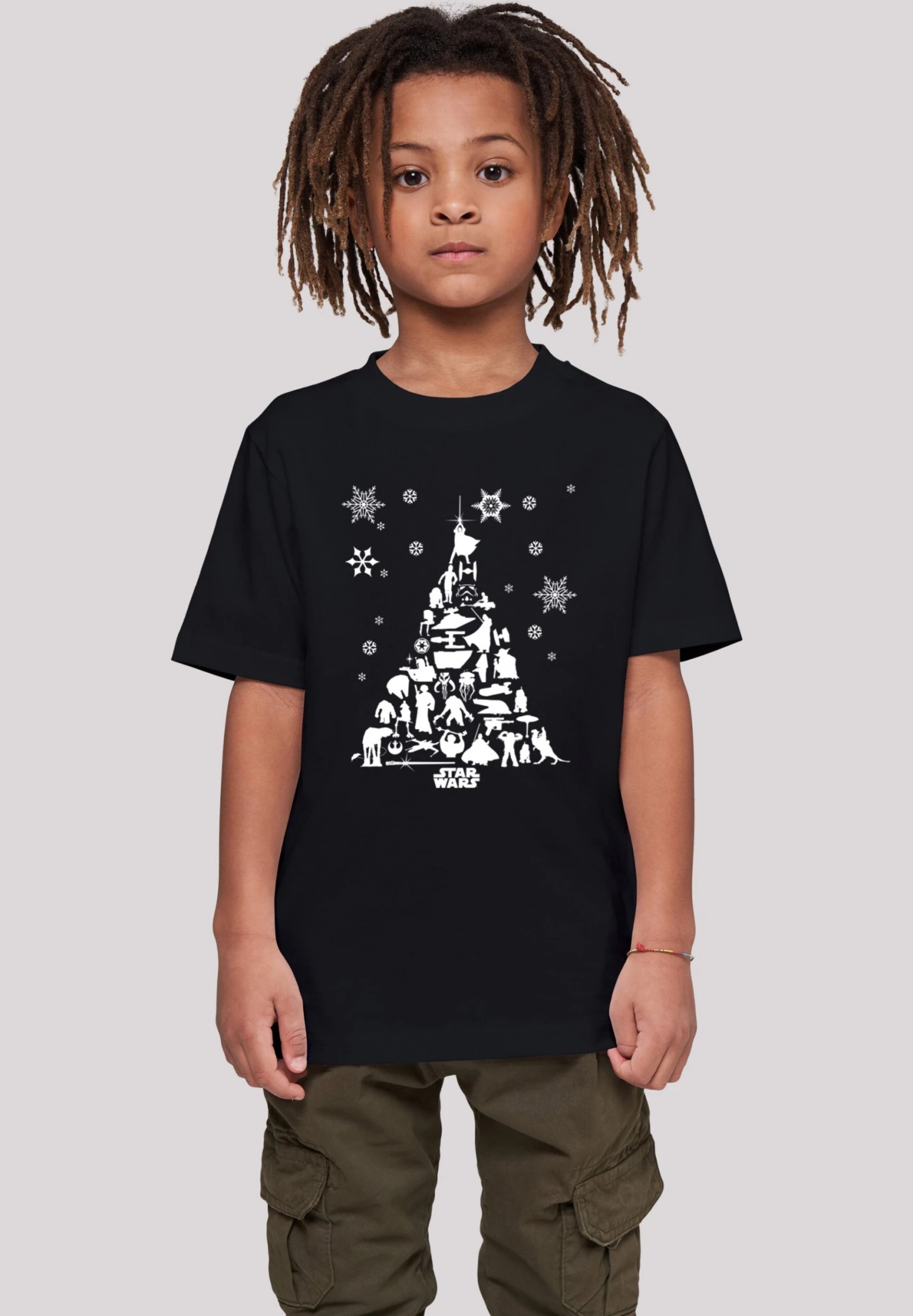 F4NT4STIC Star Wars Christmas Weihnachtsbaum - T-Shirt Print - Black 4 F4NT4STIC Star Wars Christmas Weihnachtsbaum - T-Shirt Print - Black - Afbeelding 2