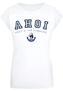 F4NT4STIC Ahoi Knut Jan Hamburg - T-Shirt Print - Weiß