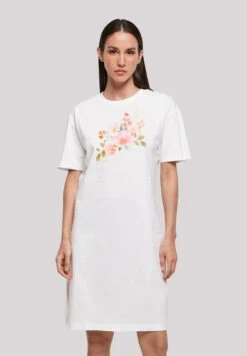 F4NT4STIC Blumen - Jerseyjurk - Weiß