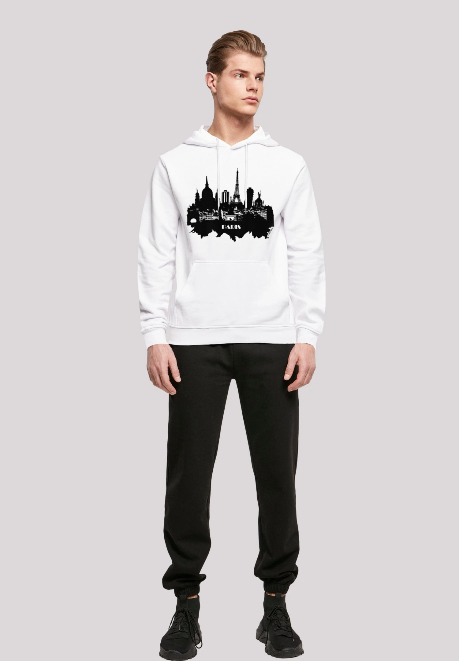 F4NT4STIC Paris Skyline- Hoodie - Weiß 4 F4NT4STIC Paris Skyline- Hoodie - Weiß - Afbeelding 2