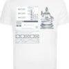 F4NT4STIC Sculpture Blau - T-Shirt Print - Weiß