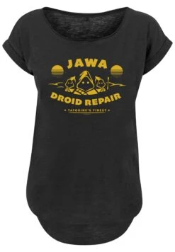 F4NT4STIC Long CutStar Wars Jawa Droid Repair - T-Shirt Print - Black -Olivia 188c0aa8cb494a499702774cf1a68531