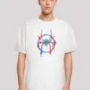 F4NT4STIC Marvel Spider Man Into The Spider Verse Rainbow Spray - T-Shirt Print - White