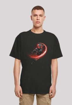 F4NT4STIC Dc Comics Aquaman Black Manta Flash - T-Shirt Print - Black