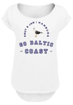 F4NT4STIC Möwe Knut Jan Hamburg - T-Shirt Print - Weiß -Olivia 1f79487031204081ac2b5b9a8fce5306