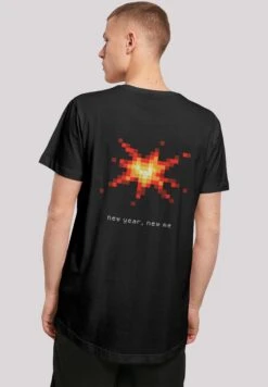 F4NT4STIC Silvester Party Happy People Only - T-Shirt Print - Black