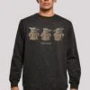 F4NT4STIC Star Wars The Mandalorian The Child Poses - Sweater - Black