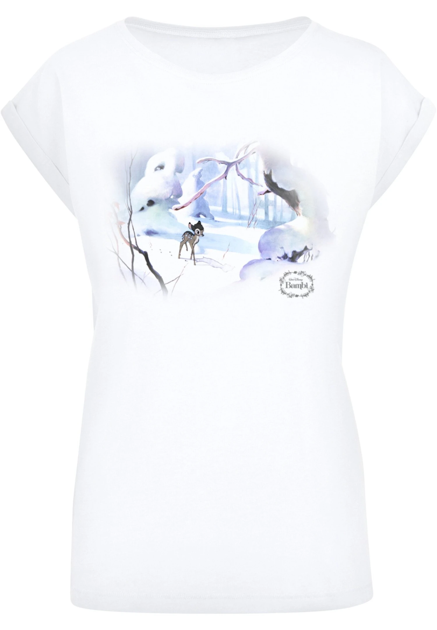 F4NT4STIC Extended Shoulder T'Disney Bambi Snow' - T-Shirt Print - White 8 F4NT4STIC Extended Shoulder T'Disney Bambi Snow' - T-Shirt Print - White - Afbeelding 6
