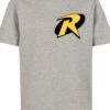 F4NT4STIC Dc Comics Batman Robin- T-Shirt Print - Heather Grey -Olivia 230313d9f67746fa84b7a7e7e496bf2a