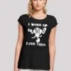 F4NT4STIC Looney Tunes Taz I Woke Up Like This - T-Shirt Print - Black -Olivia 2455ad9f8aaa4144a3c742a8382d9415