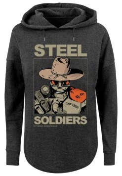F4NT4STIC Retro Gaming Steel Soldiers - Hoodie - Charcoal -Olivia 26c97fc62cad49f284a9a8bd7ad572f5