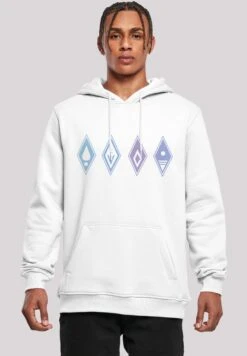 F4NT4STIC Disney Frozen Elements Symbols - Hoodie - White