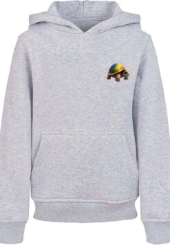 F4NT4STIC Rainbow TurtleUnisex - Hoodie - Heather Grey -Olivia 293ebc72c0ff466f9b307feedc7006d1