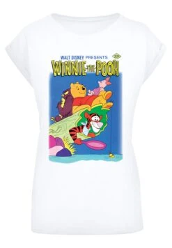 F4NT4STIC Winnie The Pooh Poster And Disney Neck Print With E - T-Shirt Print - White -Olivia 2a73de8631114f1a9e414bb7d14a3485