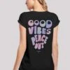 F4NT4STIC Peace Out - T-Shirt Print - Schwarz -Olivia 2aacec58e8934604ba63bc23ea8c51f1