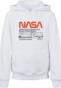 F4NT4STIC Nasa Classic Space Shuttle- Hoodie - White -Olivia 2aadc062bafc46abbae89daf6c48811a