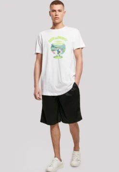 F4NT4STIC Long Cut Rick And Morty - T-Shirt Print - White -Olivia 2ae8208402aa47fe9cf86edc5dab083e