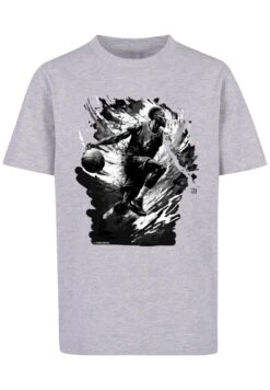 F4NT4STIC Basketball Splash Unisex - T-Shirt Print - Heather Grey -Olivia 2b3c0d89966a4d1ea9bba8cbb7440293