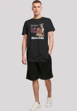 F4NT4STIC Long Cut Disney Susi Und Strolch Distressed Classic Post - T-Shirt Print - Black -Olivia 2bb2da2f922c40d0a3ec224bf5be8c5c