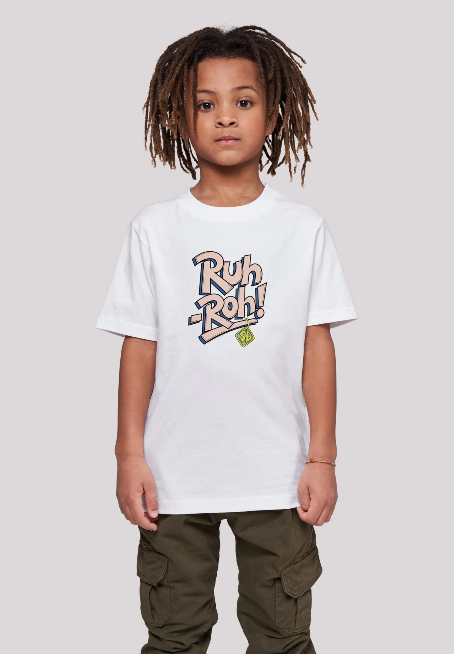 F4NT4STIC Scooby Doo Ruh Roh Dog Tag - T-Shirt Print - White 4 F4NT4STIC Scooby Doo Ruh Roh Dog Tag - T-Shirt Print - White - Afbeelding 2