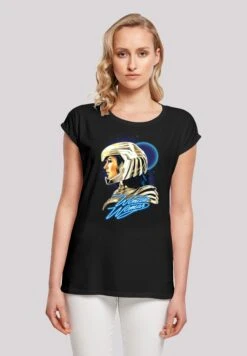 F4NT4STIC Dc Comics 84 Retro Gold Helmet - T-Shirt Print - Black