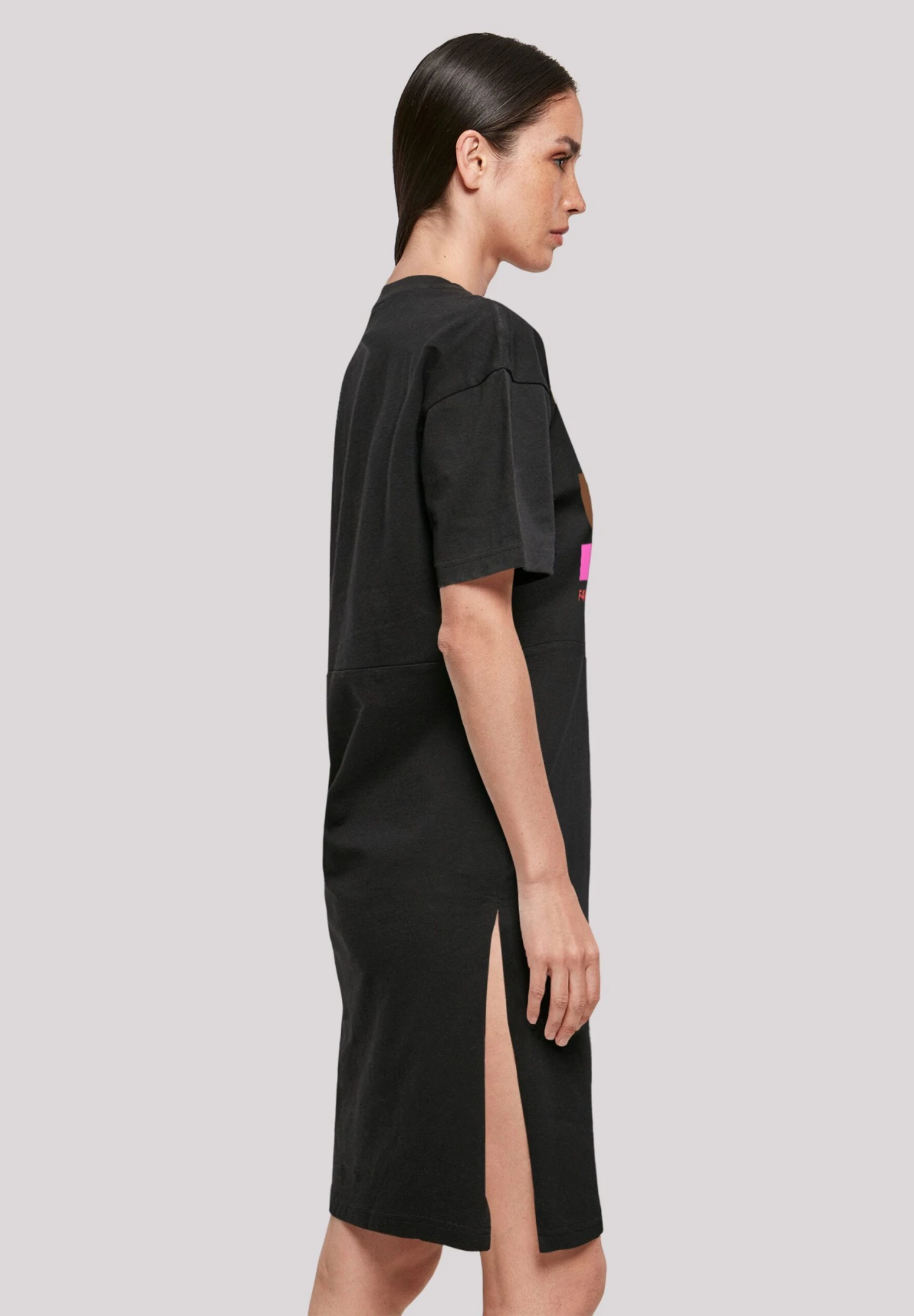 F4NT4STIC Muster Bunt Abstrakt- Jerseyjurk - Schwarz 6 F4NT4STIC Muster Bunt Abstrakt- Jerseyjurk - Schwarz - Afbeelding 4