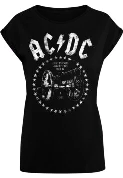 F4NT4STIC Acdc We Salute You Cannon - T-Shirt Print - Schwarz