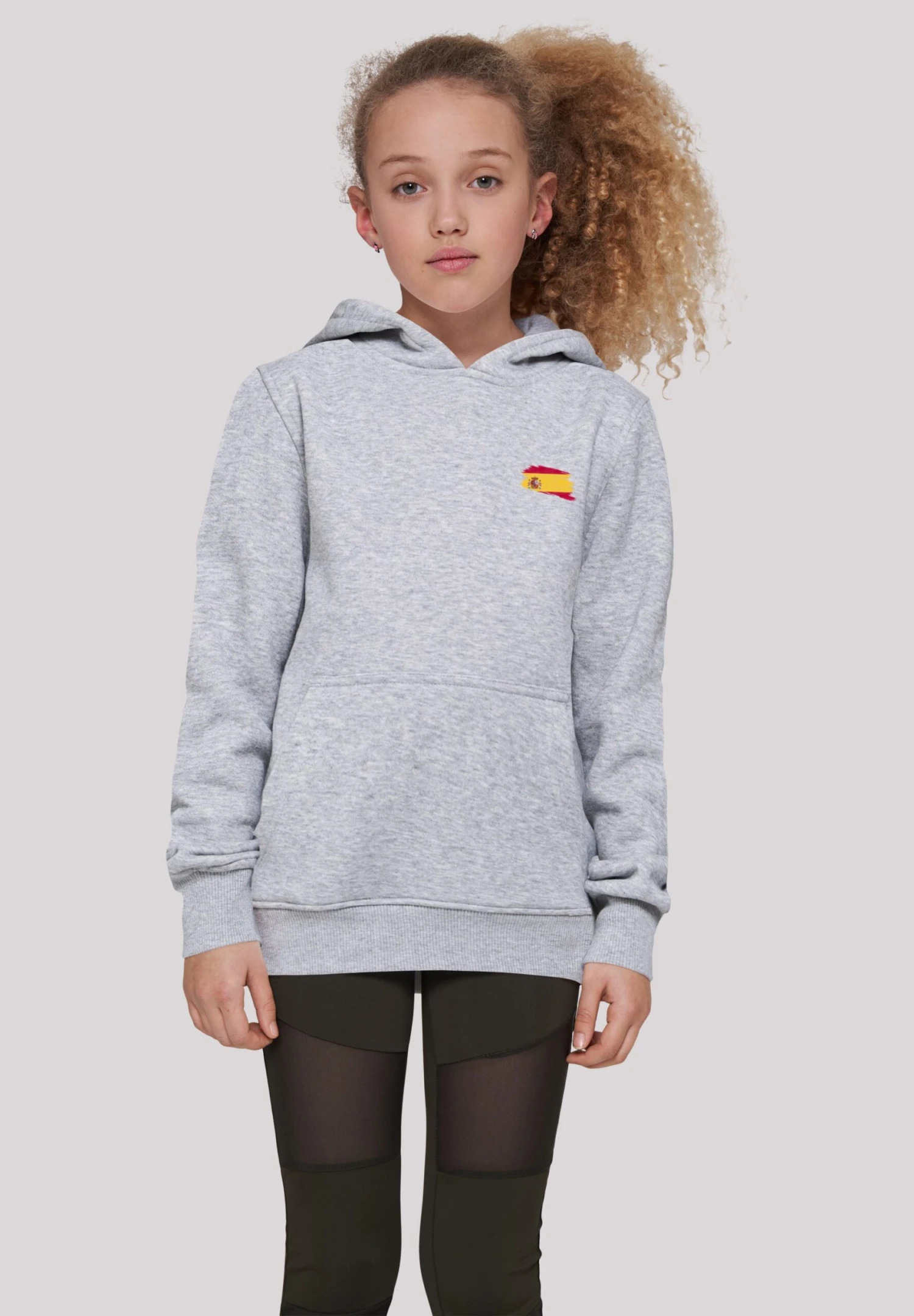 F4NT4STIC Spain Flagge - Hoodie - Heather Grey 4 F4NT4STIC Spain Flagge - Hoodie - Heather Grey - Afbeelding 2