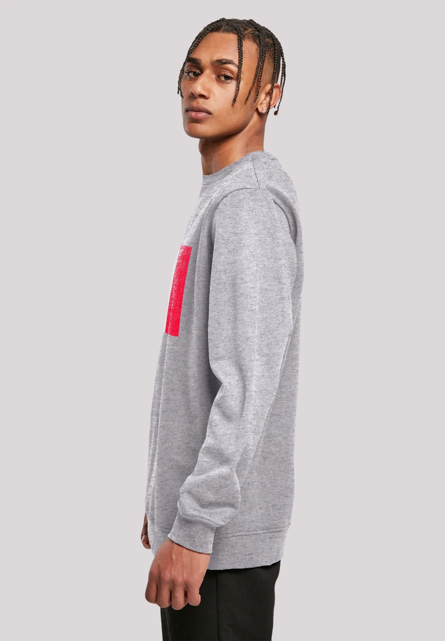 F4NT4STIC Frankreich Flagge Distressed - Sweater - Heather Grey 7 F4NT4STIC Frankreich Flagge Distressed - Sweater - Heather Grey - Afbeelding 5