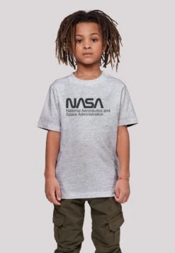 F4NT4STIC Nasa Logo One Tone - T-Shirt Print - Heather Grey -Olivia 30060b841da345a781e527a32845731f