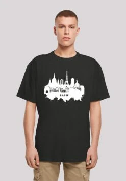F4NT4STIC Paris Skyline Tee - T-Shirt Print - Schwarz
