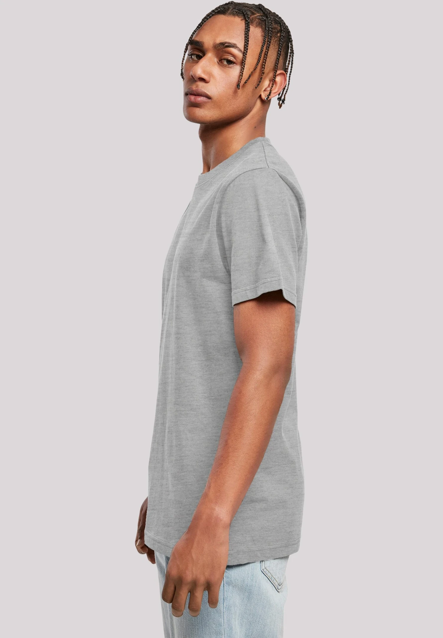 F4NT4STIC Dc Comics Justice League Icons Cluster - T-Shirt Print - Heather Grey 7 F4NT4STIC Dc Comics Justice League Icons Cluster - T-Shirt Print - Heather Grey - Afbeelding 5