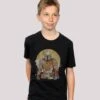 F4NT4STIC Star Wars The Mandalorian Distressed Warrior- T-Shirt Print - Black -Olivia 326793d88634485faa181af5b63716e8