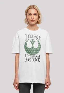 F4NT4STIC Star Wars Irish I Was A Jedi - T-Shirt Print - White