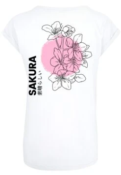 F4NT4STIC Sakura Japan Grafik - T-Shirt Print - Weiß -Olivia 33926b45f7d4457e852372636f8e8fa2
