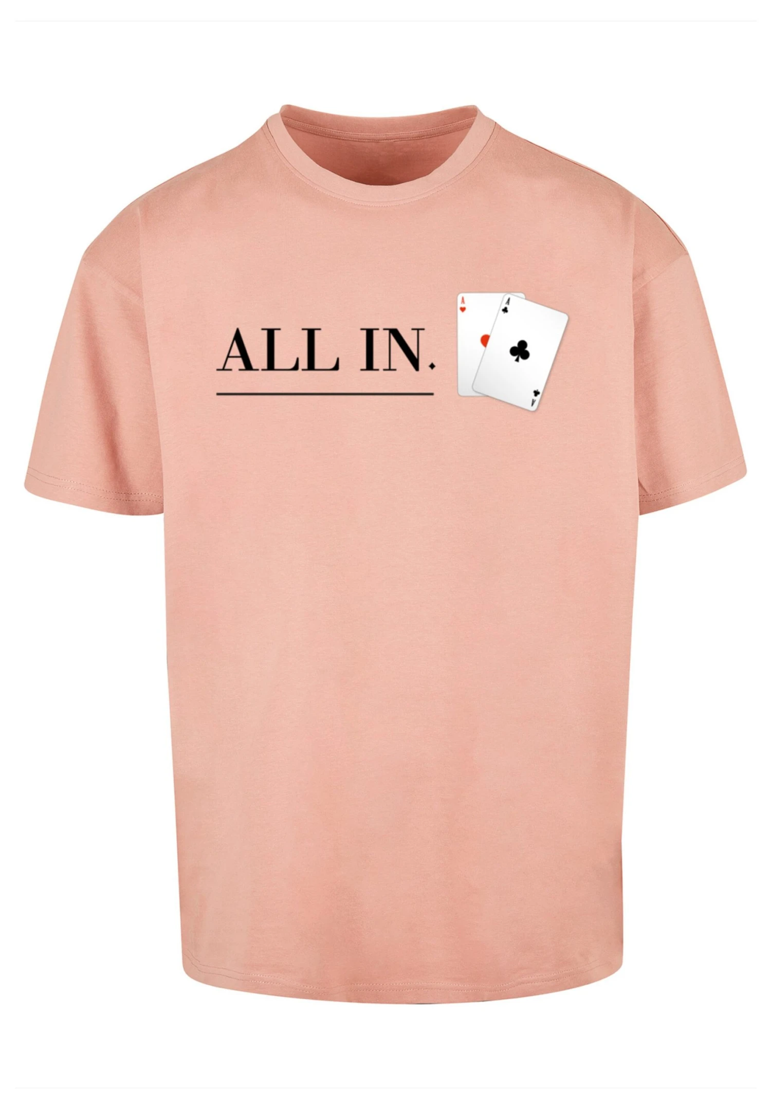 F4NT4STIC Poker All In Karten - T-Shirt Print - Amber 8 F4NT4STIC Poker All In Karten - T-Shirt Print - Amber - Afbeelding 6