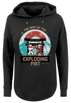 F4NT4STIC Retro Gaming Way Of The Exploding Fist Christmas Design - Hoodie - Black -Olivia 35cd2883f5c64a039b8b20cf0438b0a2